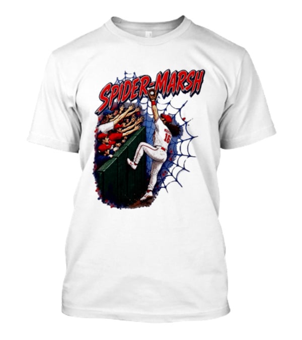 Spider Marsh Brandon Marsh Philadelphia Phillies Baseball Catch Action T-Shirt