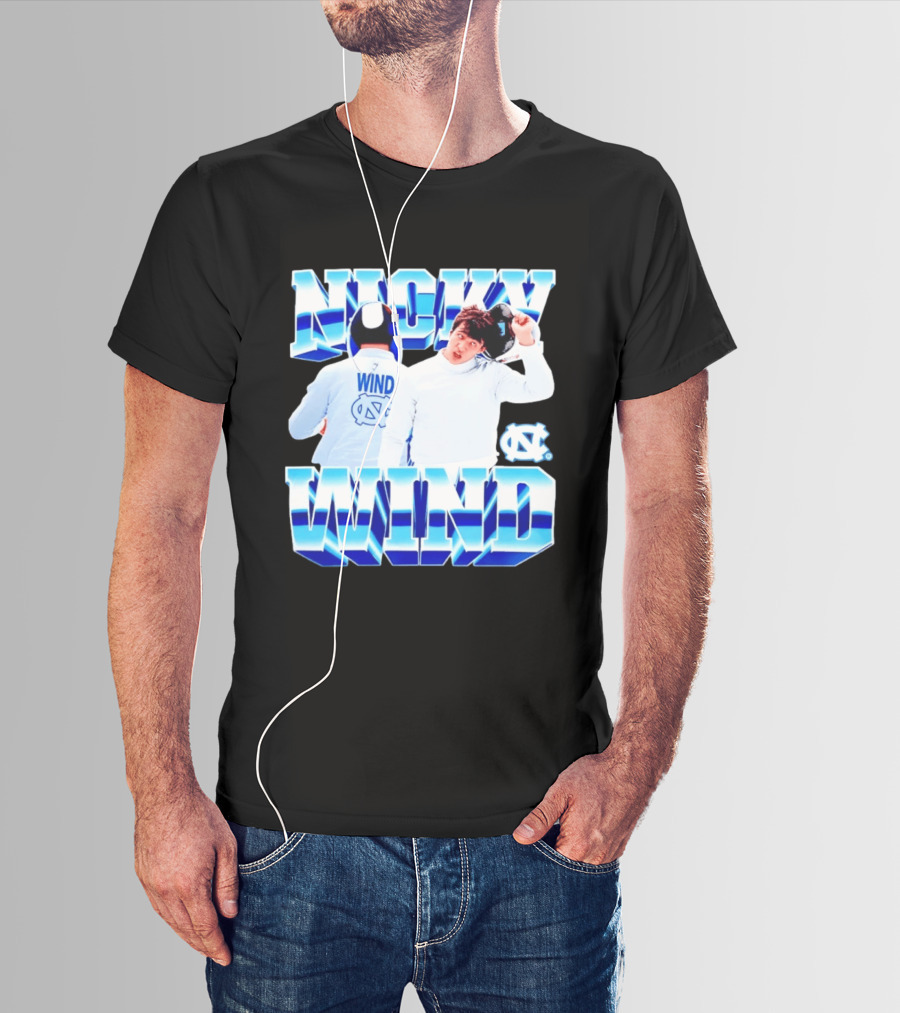 Nicky Wind North Carolina Fencing UNC Tar Heels T-Shirt