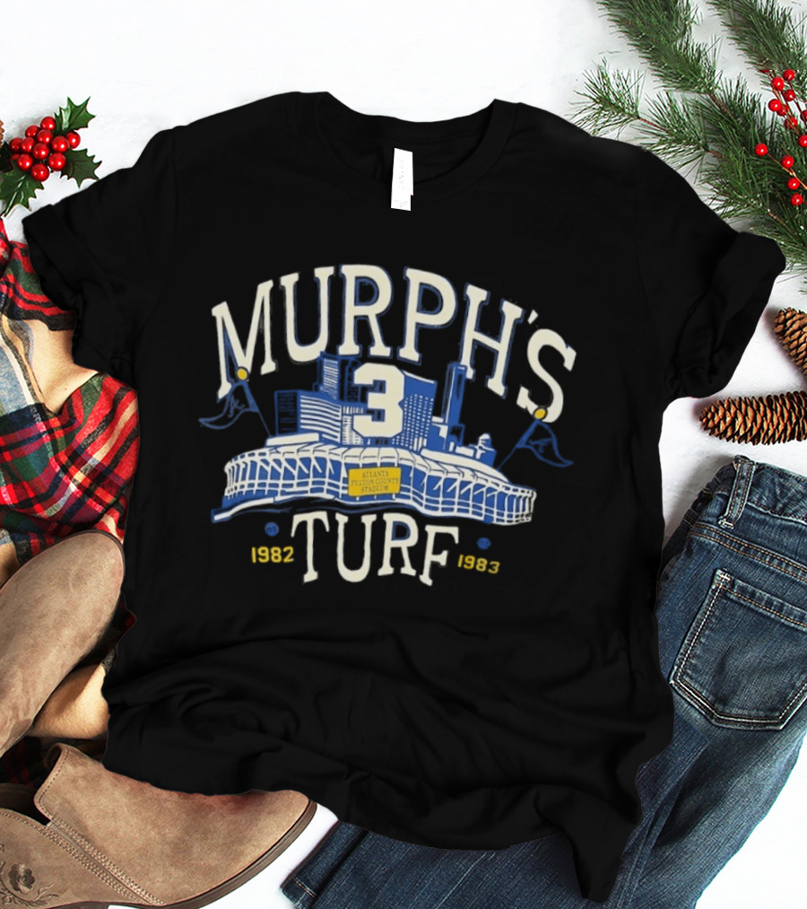 Murph's Turf 3 Atlanta Fulton County Stadium 1982 1983 T-Shirt