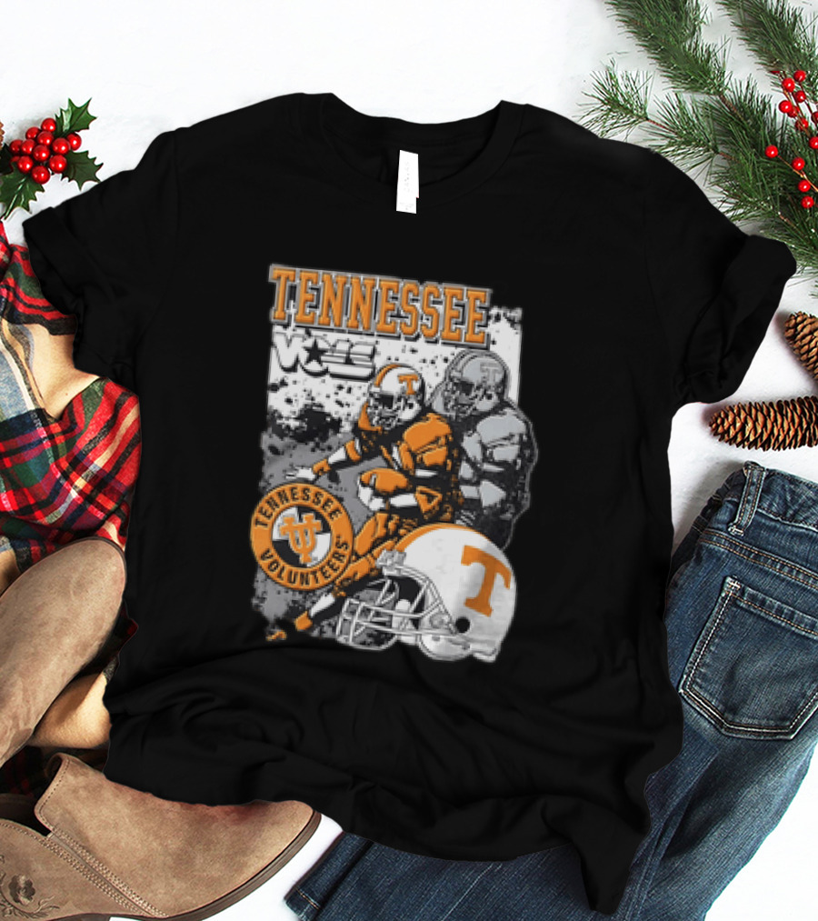 Tennessee Volunteers Football Helmet NCAA Team Players And Stars T-Shirt