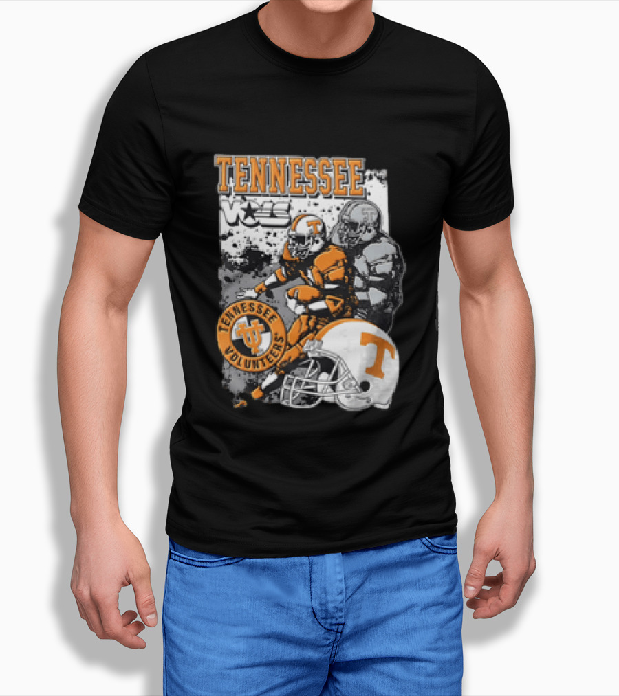 Tennessee Volunteers Football Helmet NCAA Team Players And Stars T-Shirt