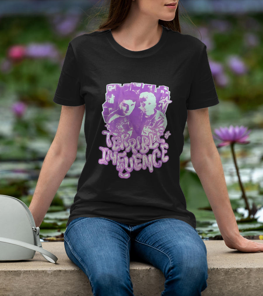 Dan And Phil Terrible Influence Purple Aesthetic T-Shirt