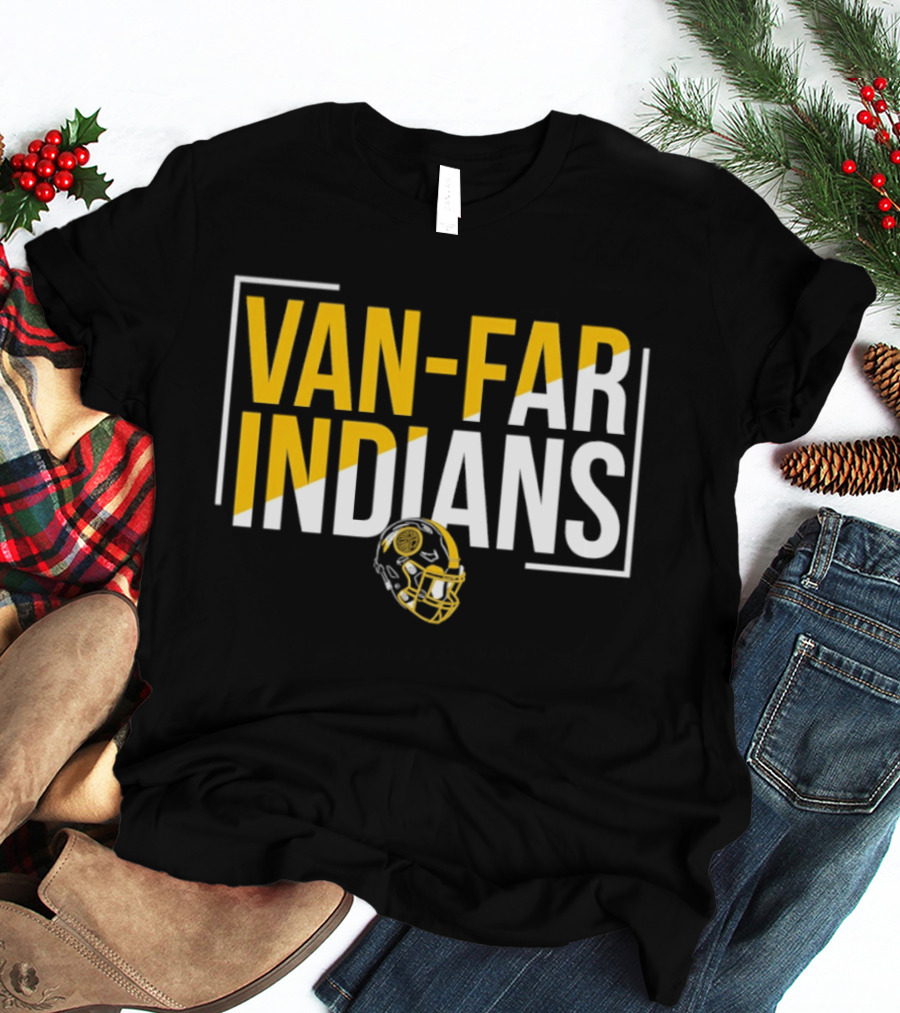 Van Far Indians Football Helmet Missouri T-Shirt