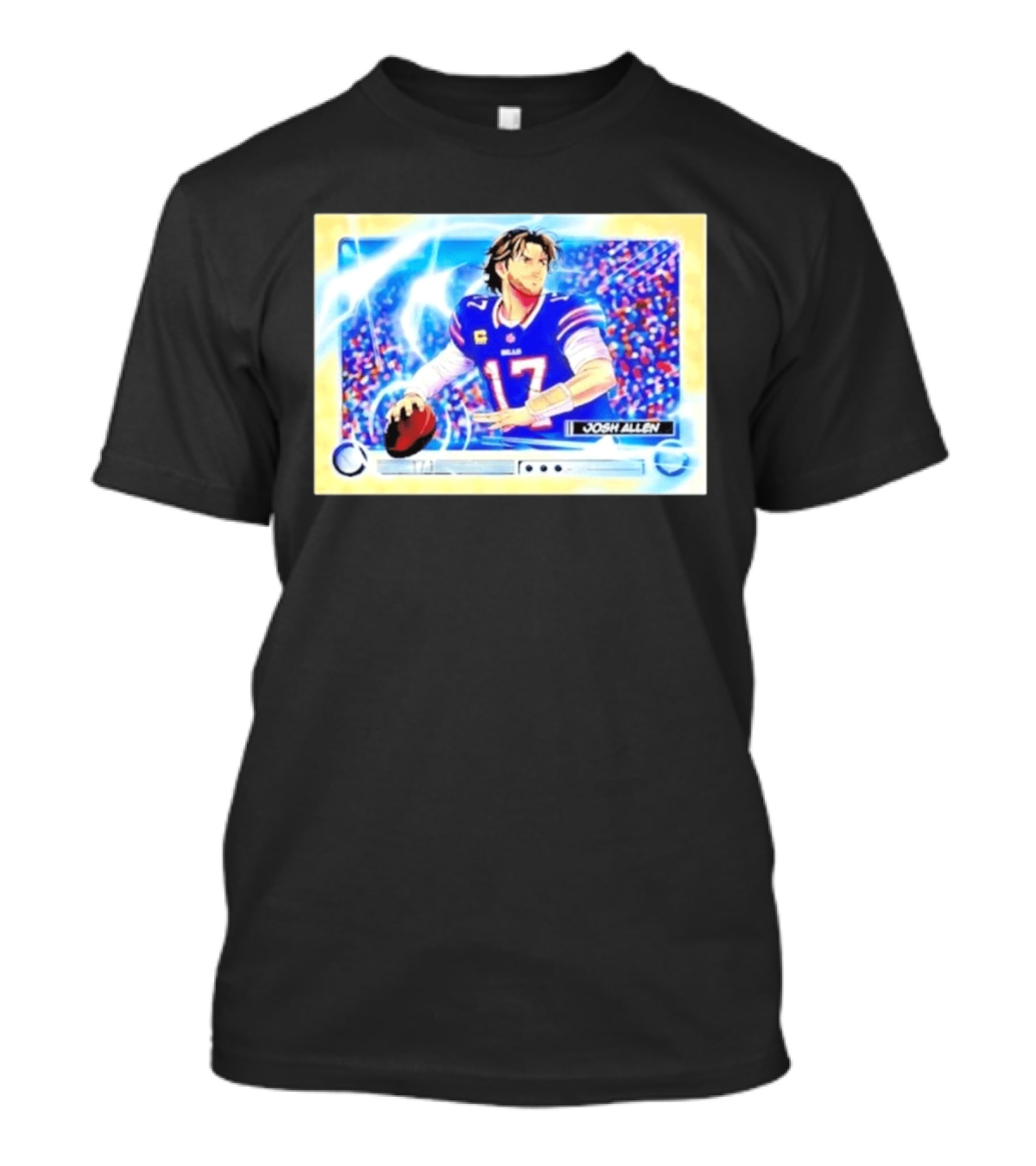 Josh Allen Buffalo Bills Anime NFL Football Quarterback 17 T-Shirt
