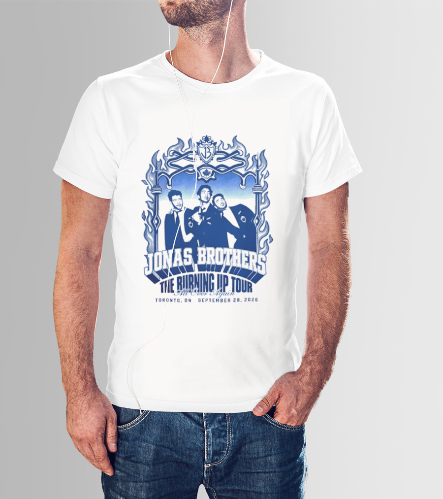 Jonas Brothers The Burning Up Tour All Over Again Toronto September 28 2026 T-Shirt