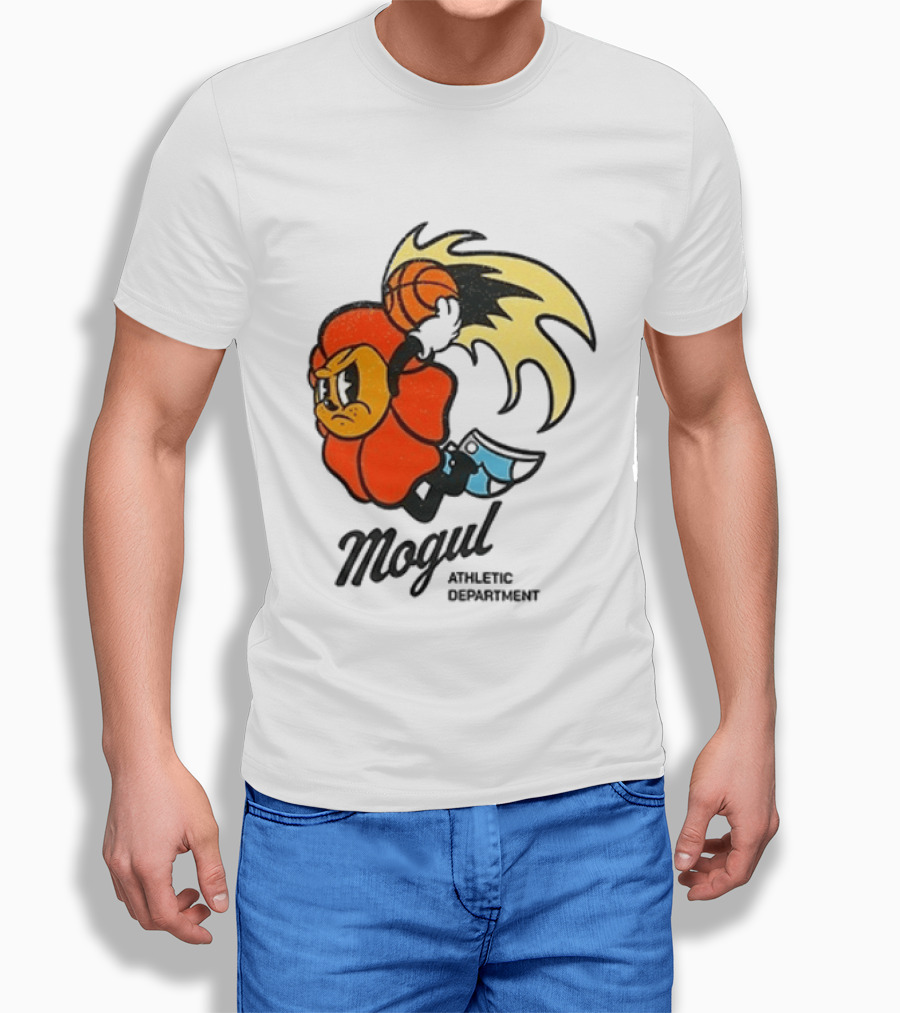 Mogul Athletic Department Dunking Character Basketball T-Shirt
