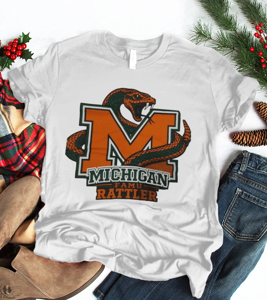 Michigan FAMU Rattler Snake M Rattlers T-Shirt