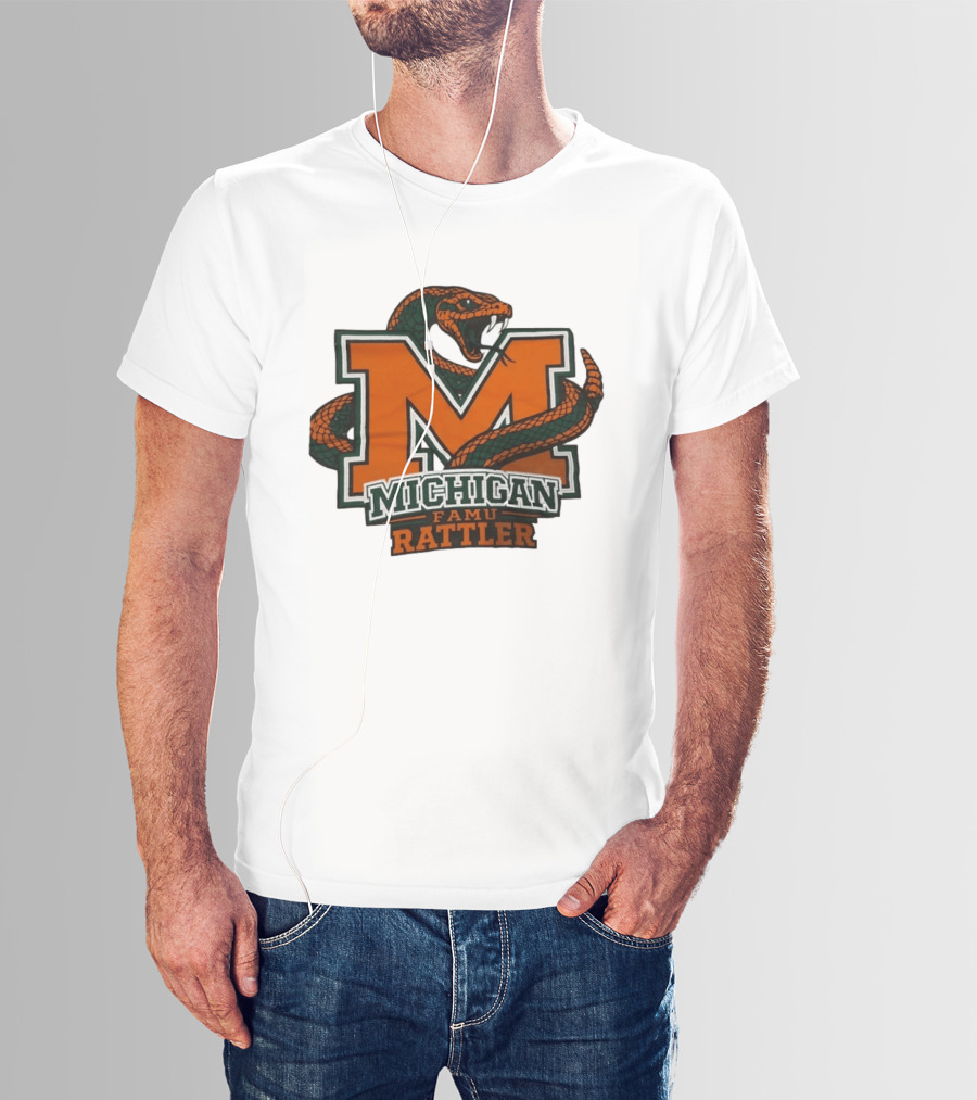 Michigan FAMU Rattler Snake M Rattlers T-Shirt