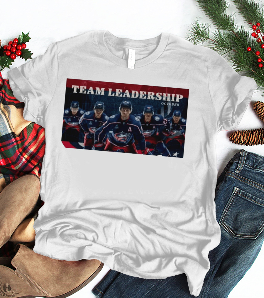 Columbus Blue Jackets NHL 2026 2027 Team Leadership October Alternate Captains T-Shirt