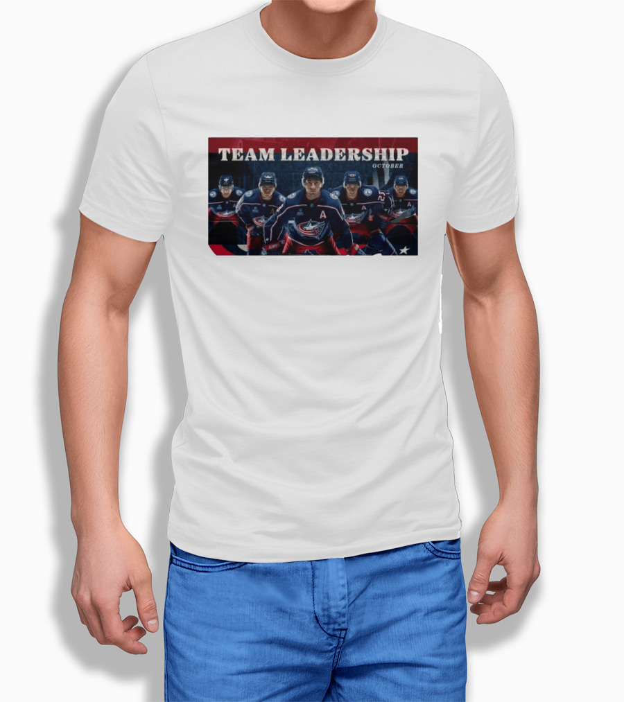 Columbus Blue Jackets NHL 2026 2027 Team Leadership October Alternate Captains T-Shirt