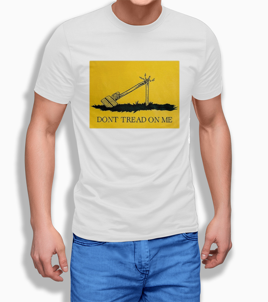 Destroyed Flock Camera Don't Tread On Me T-Shirt