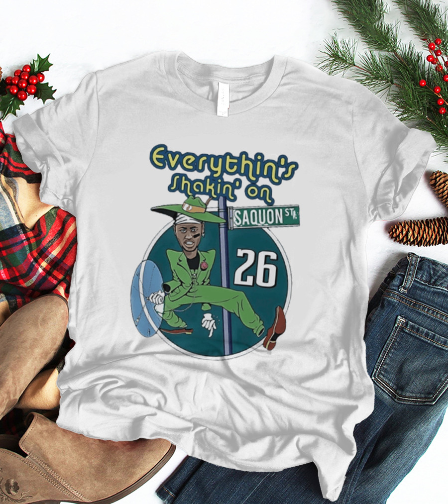 Saquon Barkley Everythin's Shakin' On Saquon St 26 T-Shirt