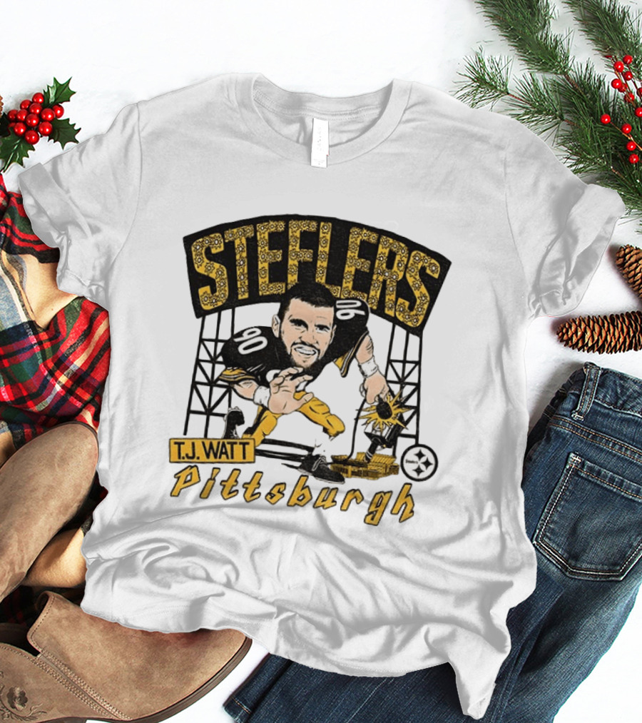 T.J. Watt Pittsburgh Steelers Player Caricature Steelers Pittsburgh T-Shirt