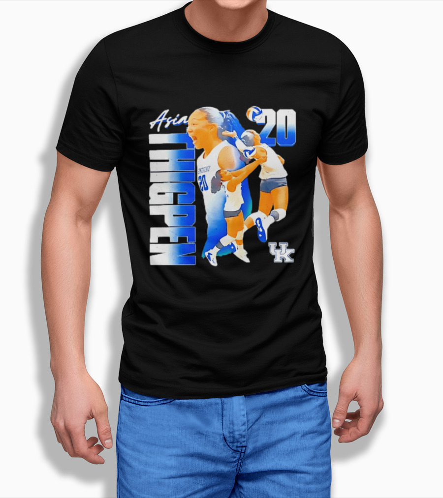 Asia Thigpen Kentucky Volleyball 20 UK Wildcats T-Shirt