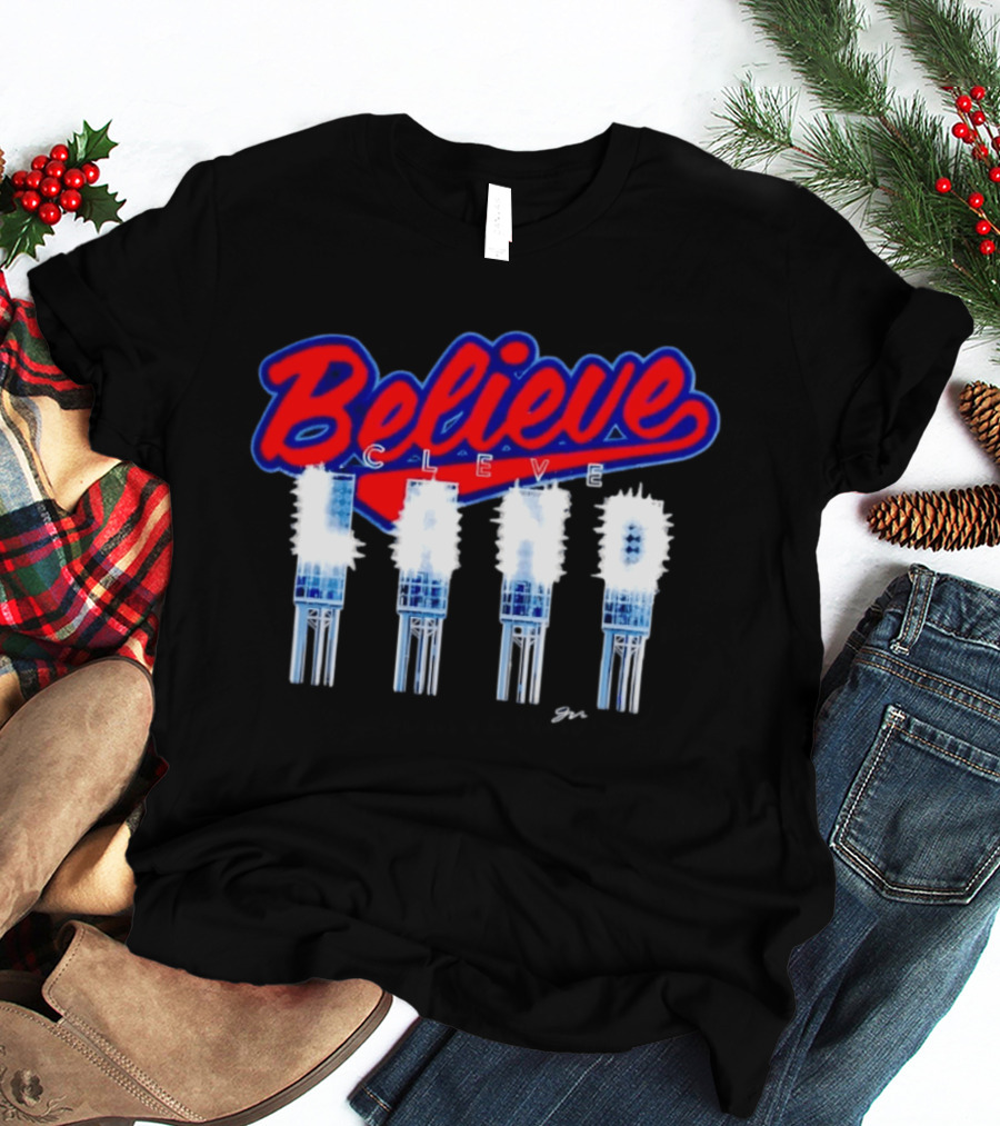 Believe Cleveland Ohio City Lights Sports T-Shirt