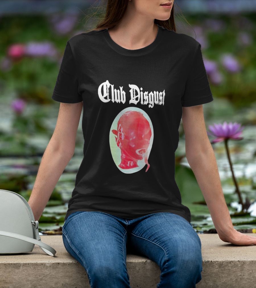 Club Disgust Red Mask Fetish Aesthetic Goth Fashion T-Shirt