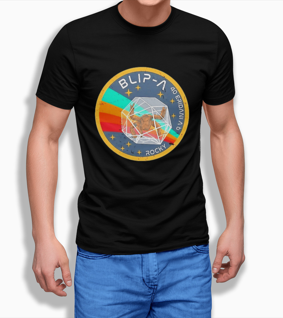 Blip A 40 Eridani A B Rocky Project Hail Mary Distressed Retro Astronaut T-Shirt