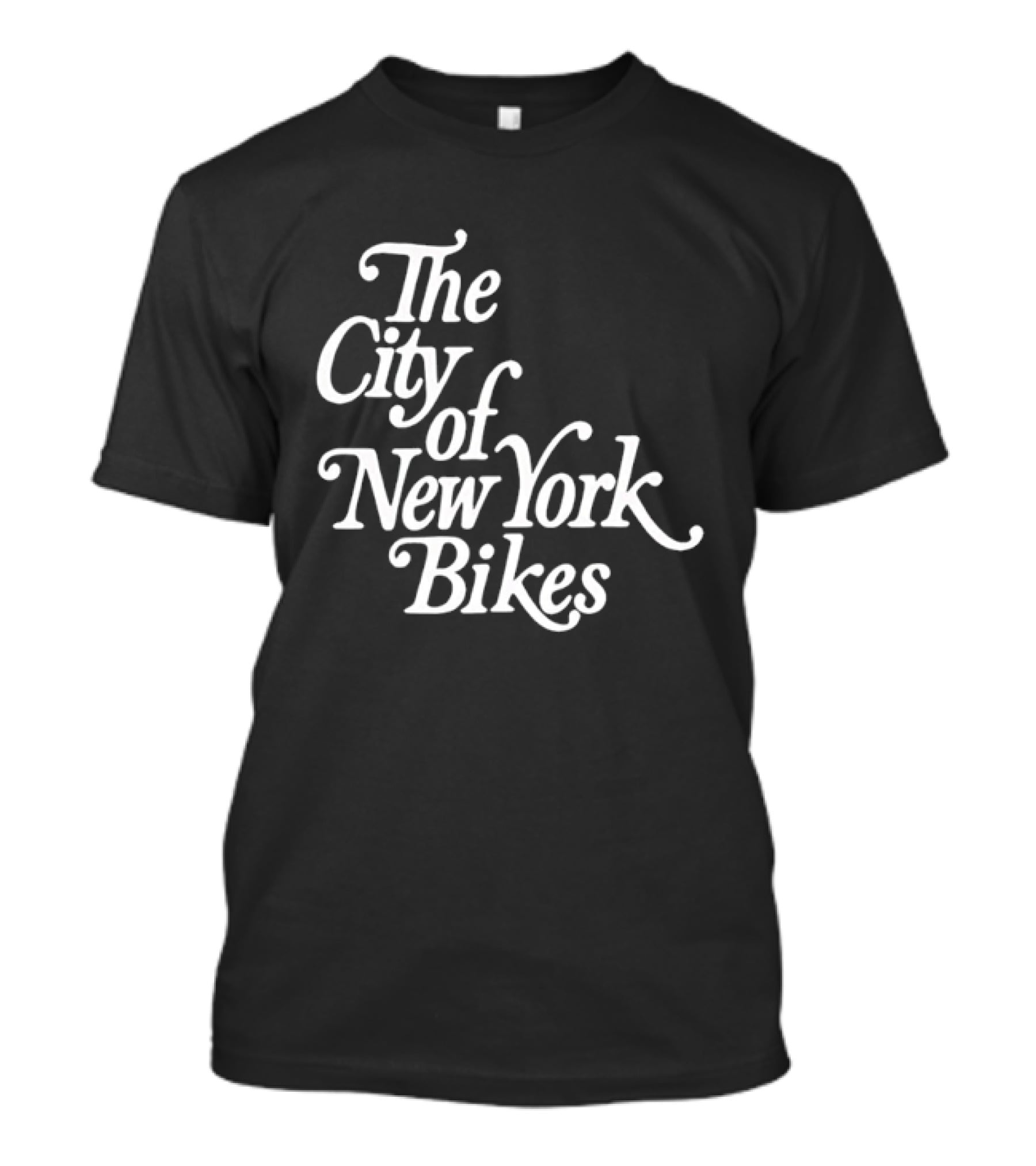 The City Of New York Bikes NYC Cycling Urban Bicycle Ride T-Shirt