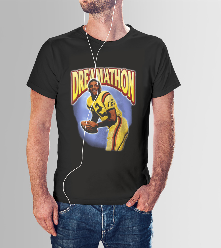 Doug Williams Dreamathon Black Knights 12 Throwing Football T-Shirt