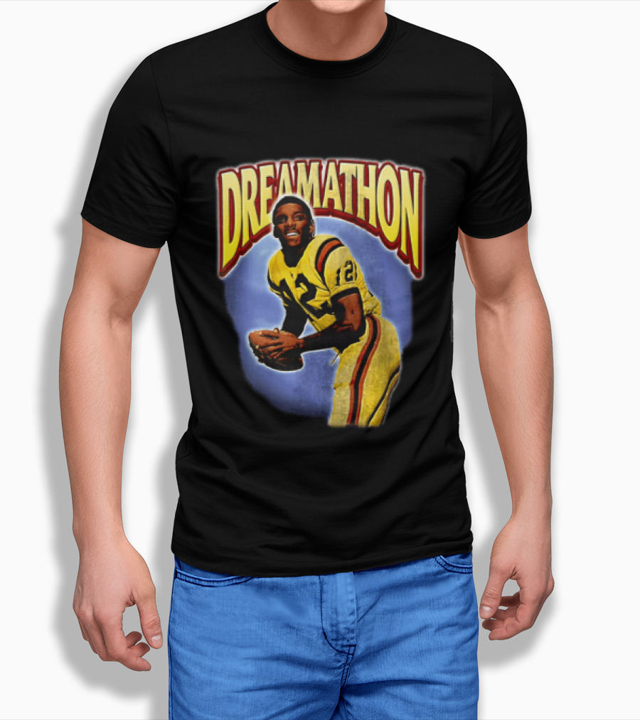 Doug Williams Dreamathon Black Knights 12 Throwing Football T-Shirt
