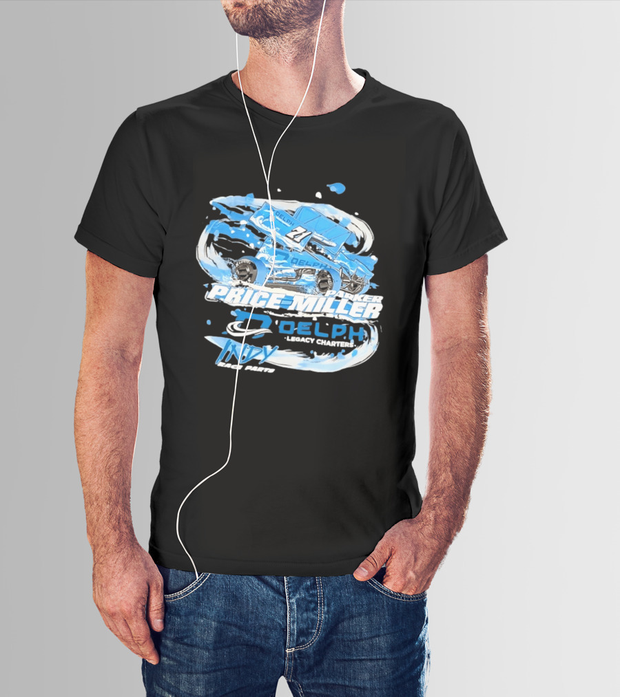 Parker Price Miller Delph Legacy Charters 21 Indy Race Parts Sprint Car T-Shirt
