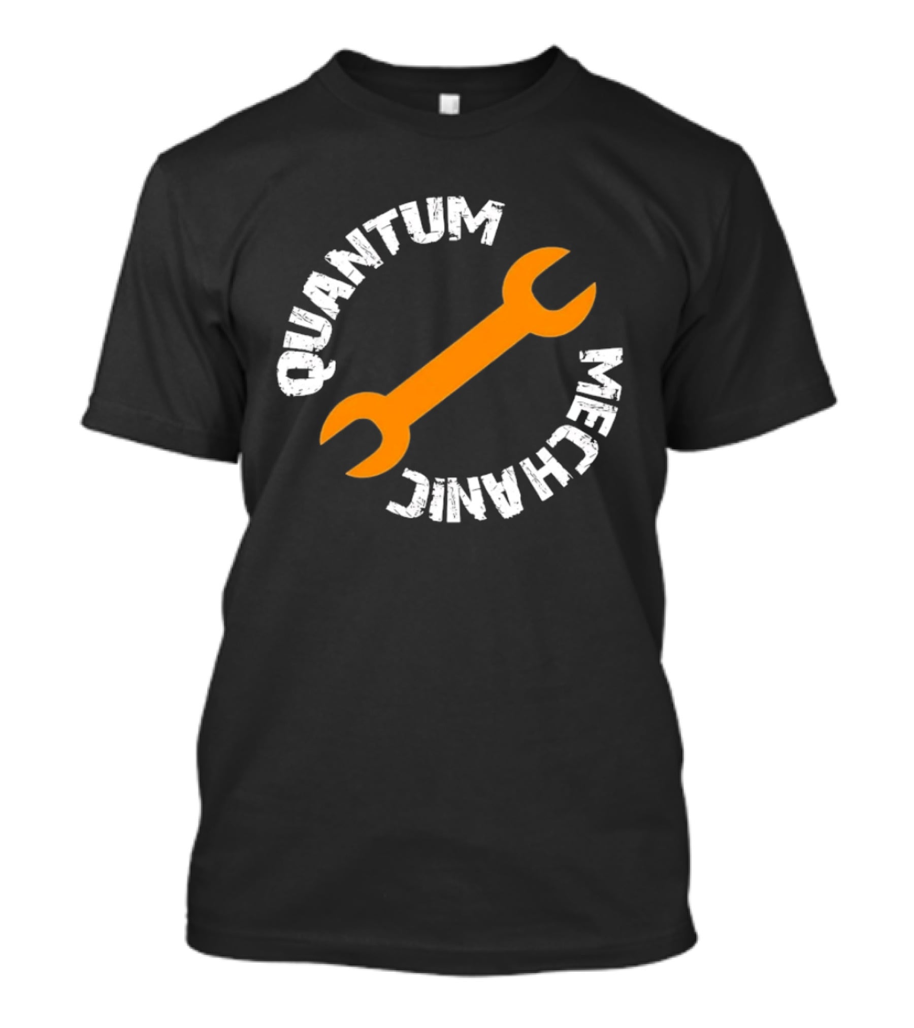 Quantum Mechanic Distressed Wrench Science T-Shirt