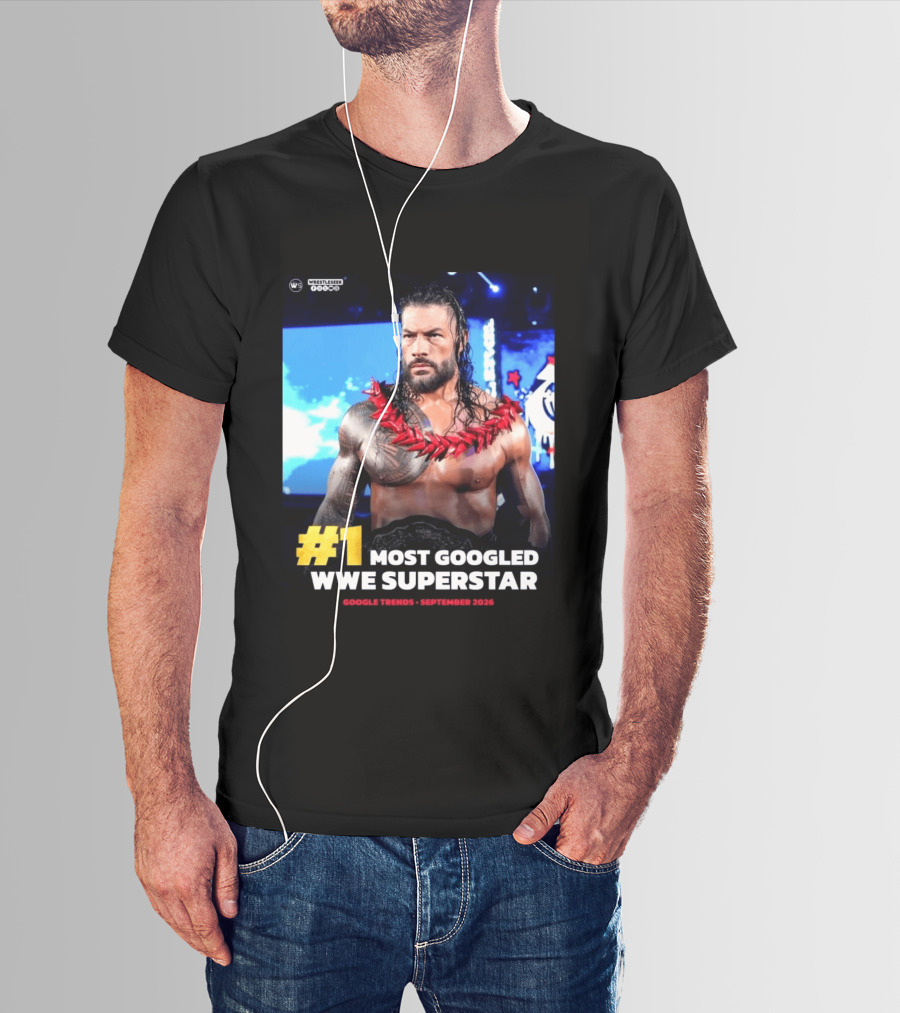 #1 Most Googled WWE Superstar Google Trends September 2026 T-Shirt