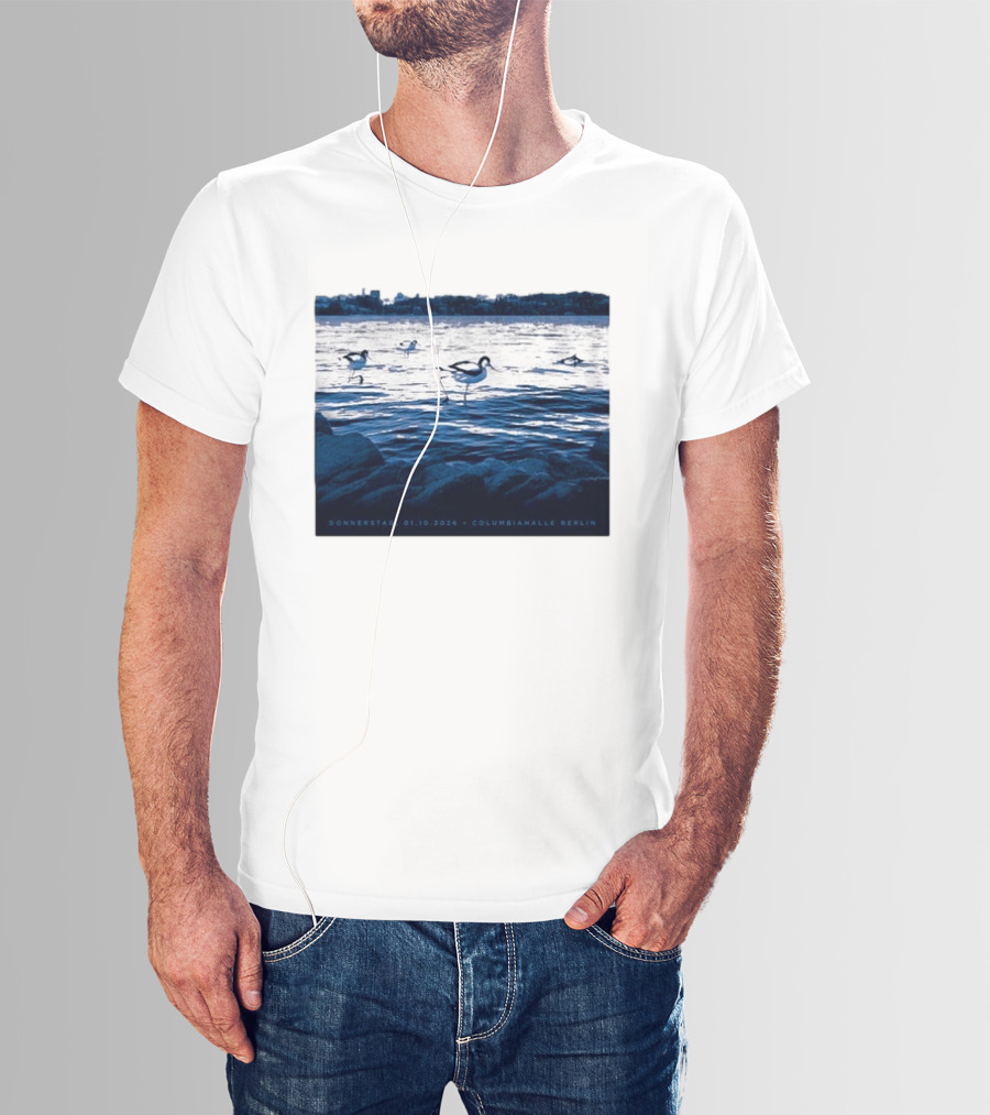 Donnerstag 01.10.2026 Columbiahhalle Berlin Death Cab For Cutie Birds By Water T-Shirt