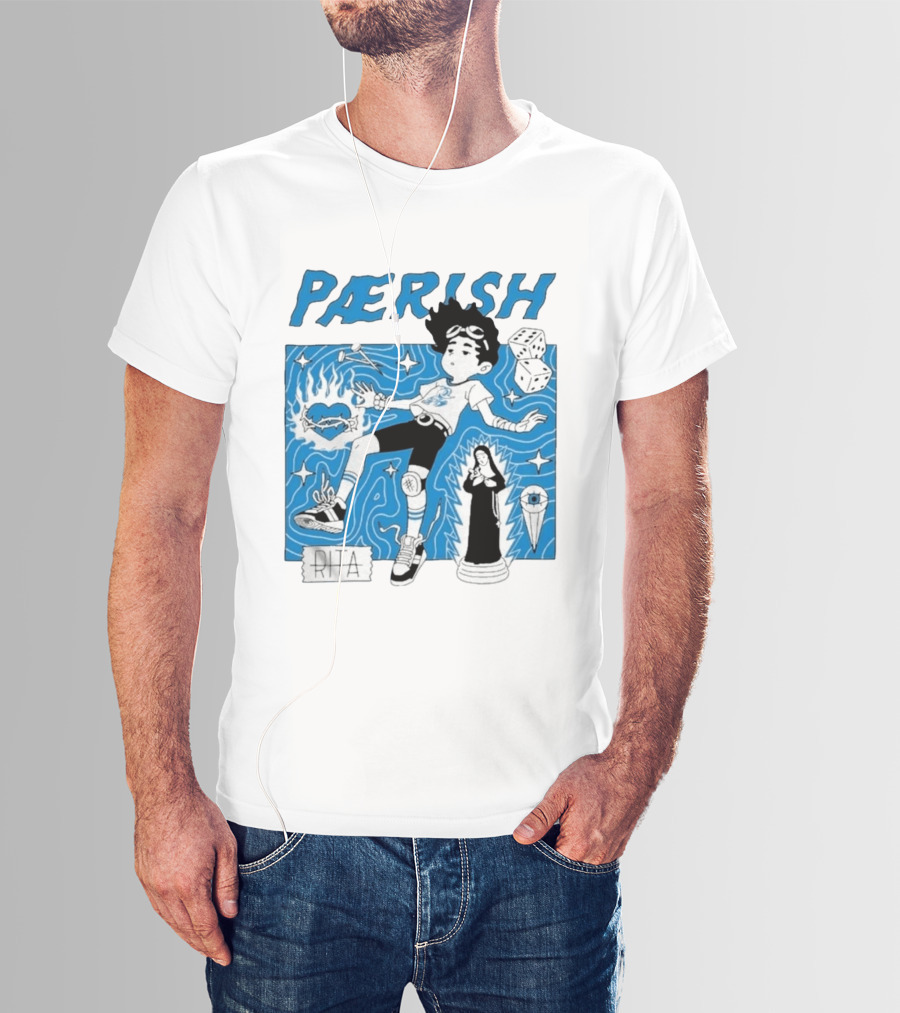 Paerish Escaping The Vapour Clouds Rita Dice Nun Statue T-Shirt
