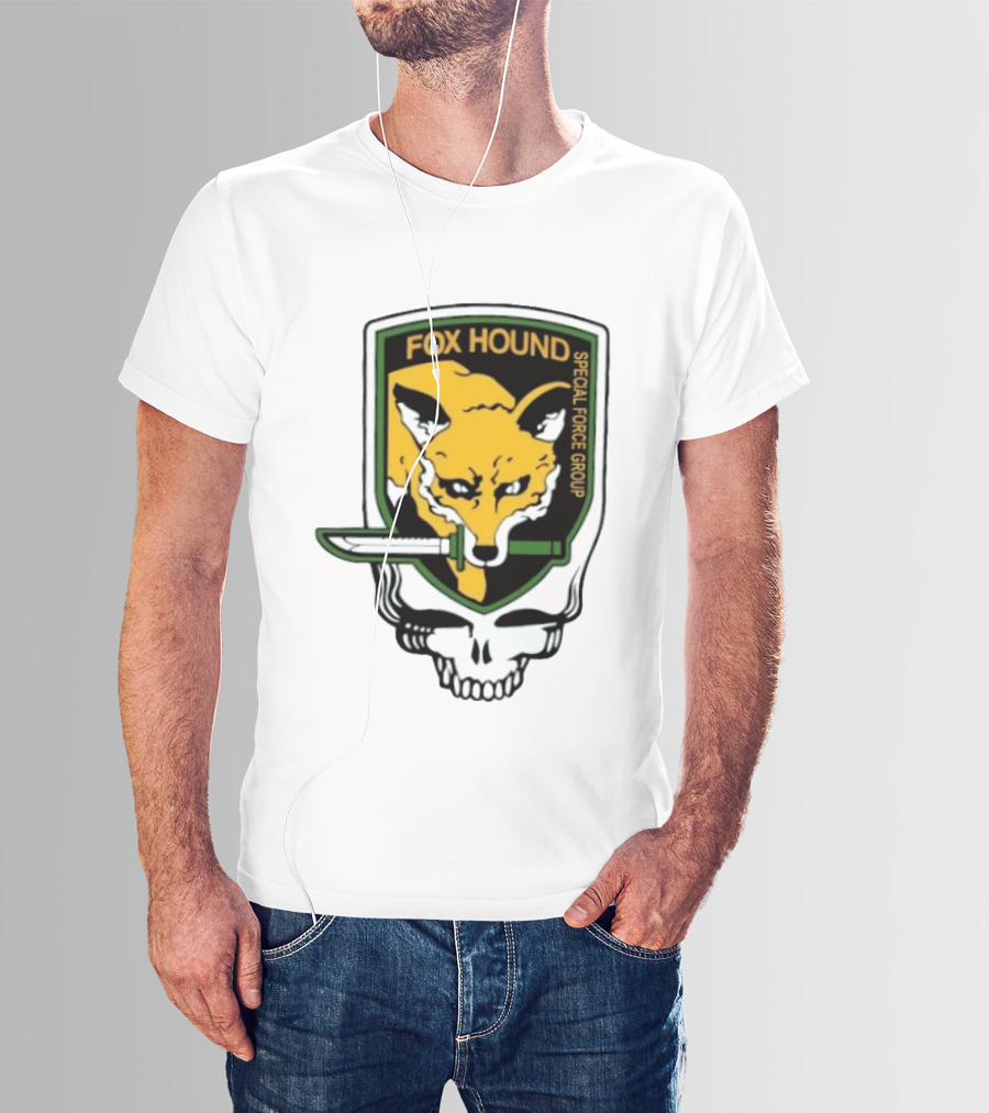 Fox Hound Special Force Group Grateful Dead Steal Your Face Patch T-Shirt