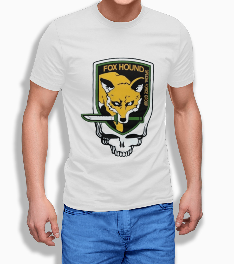 Fox Hound Special Force Group Grateful Dead Steal Your Face Patch T-Shirt