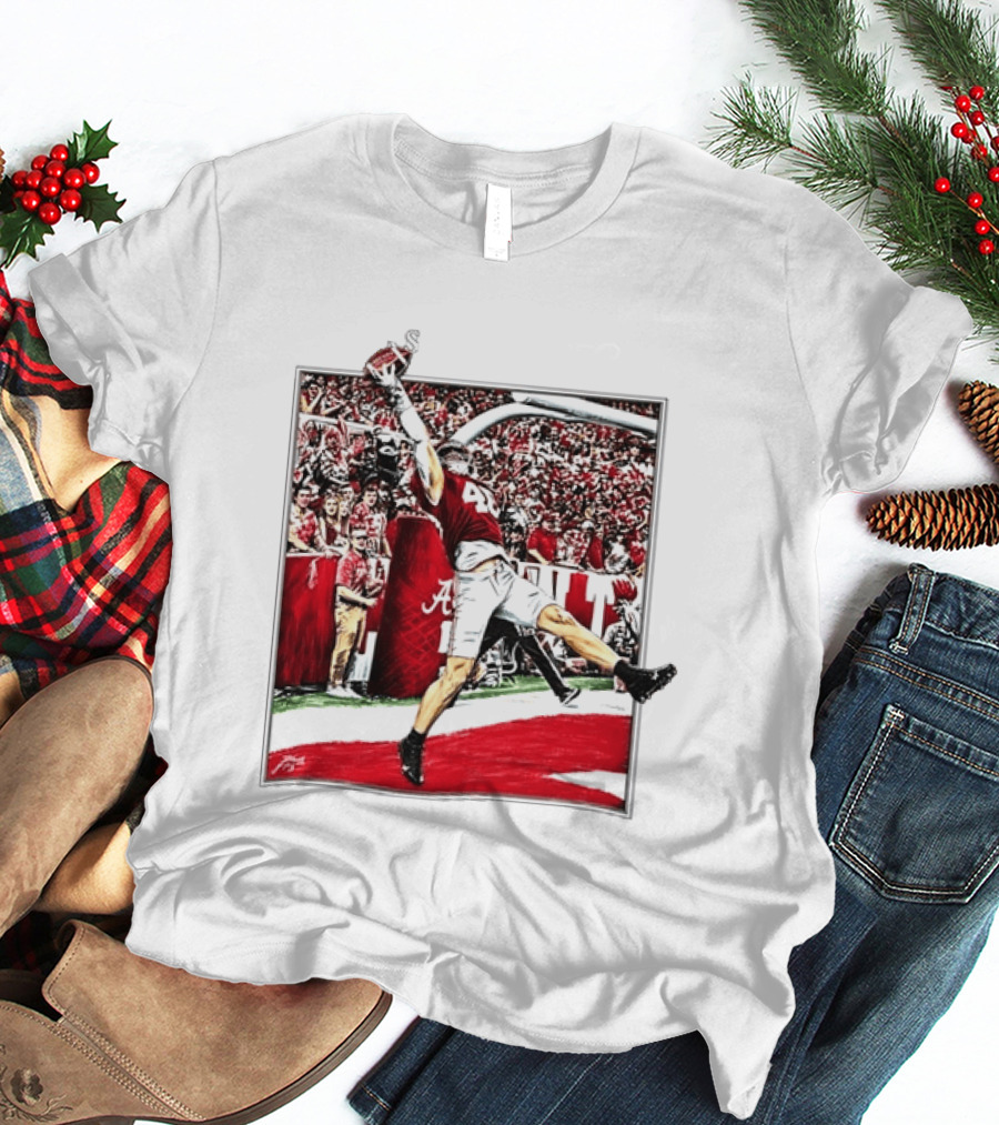 Josh Jacobs Alabama Football Touchdown Celebration T-Shirt