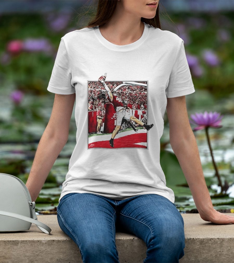 Josh Jacobs Alabama Football Touchdown Celebration T-Shirt