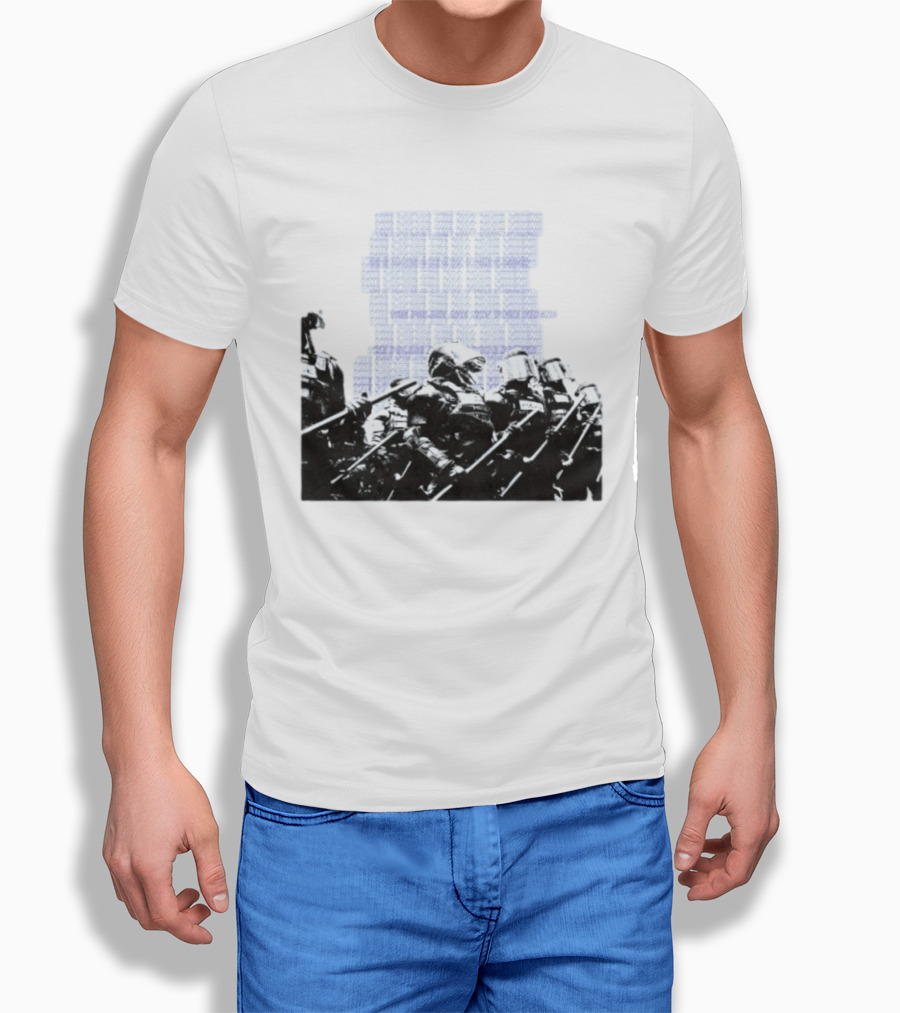The Police Are Not Your Friend Protest Activism Text Riot Police Formation T-Shirt
