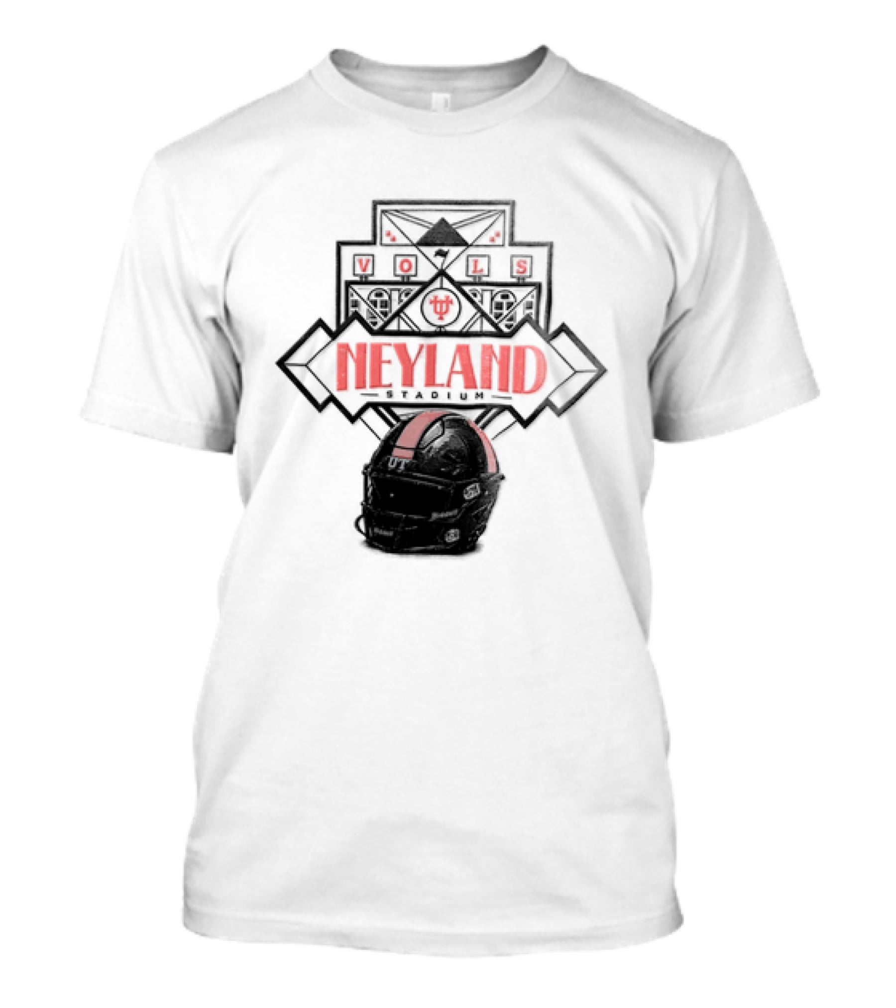 Vols Neyland Stadium UT Helmet T-Shirt