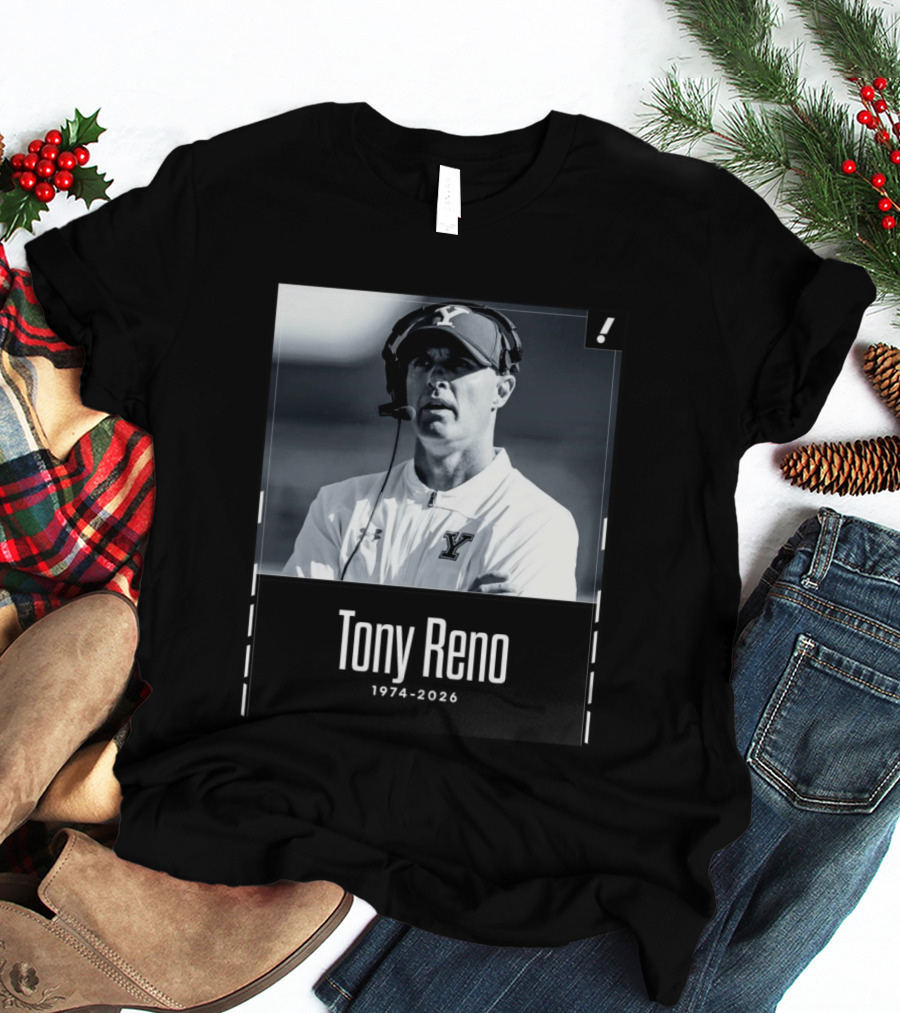 Tony Reno 1974 2026 Yale Coach Memorial T-Shirt