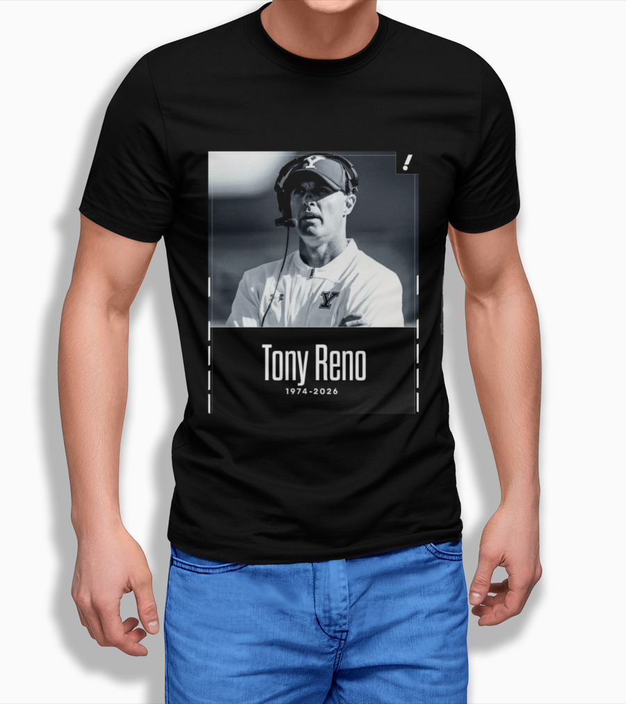 Tony Reno 1974 2026 Yale Coach Memorial T-Shirt