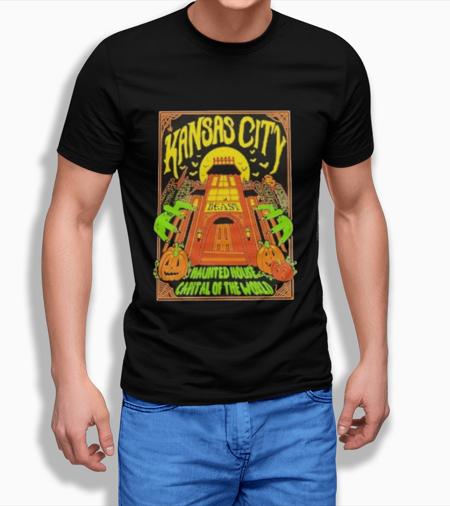 Kansas City Beast Haunted House Capital Of The World Halloween T-Shirt