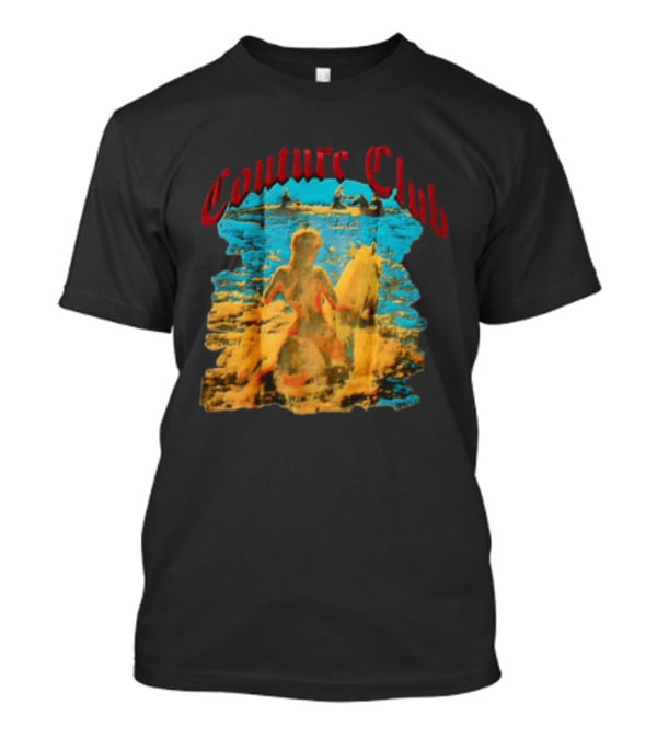 Couture Club Woman Riding Horse Scenic Painting T-Shirt