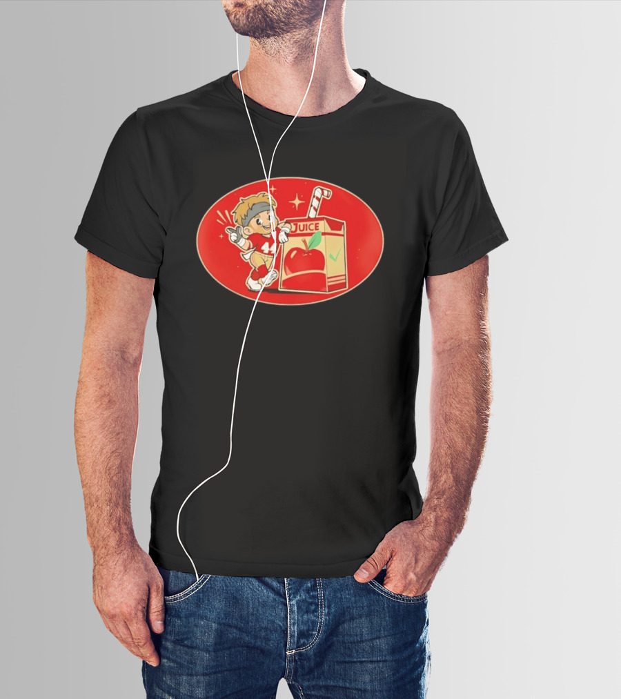 San Francisco 49ers Kyle Juszczyk Juice Box Cartoon 44 Football Player T-Shirt