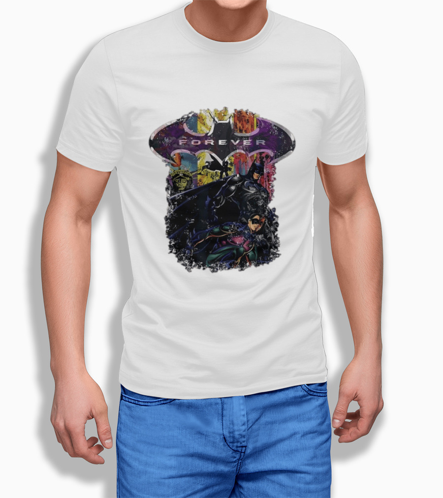 Batman Forever Gotham Robin DC Comics Superhero Action Adventure T-Shirt
