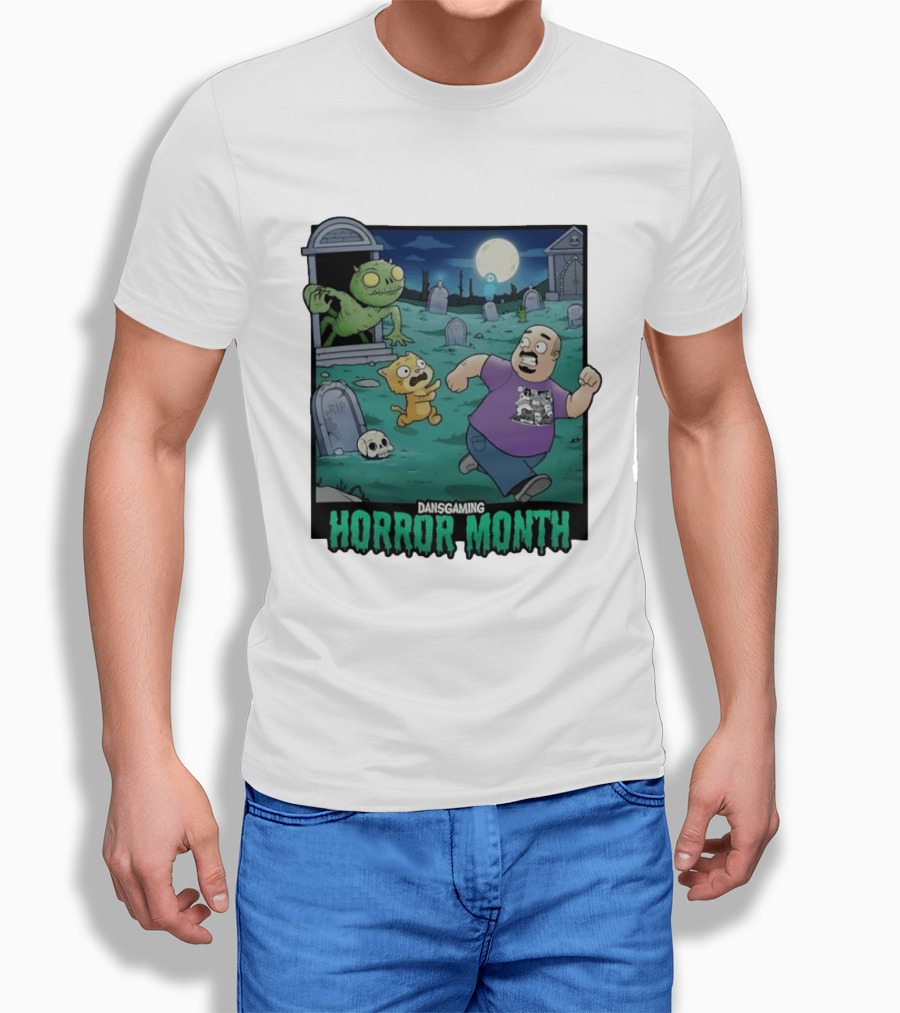 DansGaming Horror Month Twitch Streamer Graveyard Adventure T-Shirt