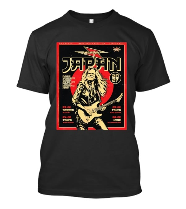 Vandenberg Japan 2027 Tour Nagoya Tokyo Kobe Whitesnake Classics T-Shirt