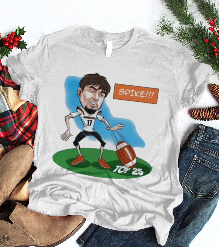 Spike Top 25 Drew Mestemaker Oklahoma State Cowboys Pokes T-Shirt