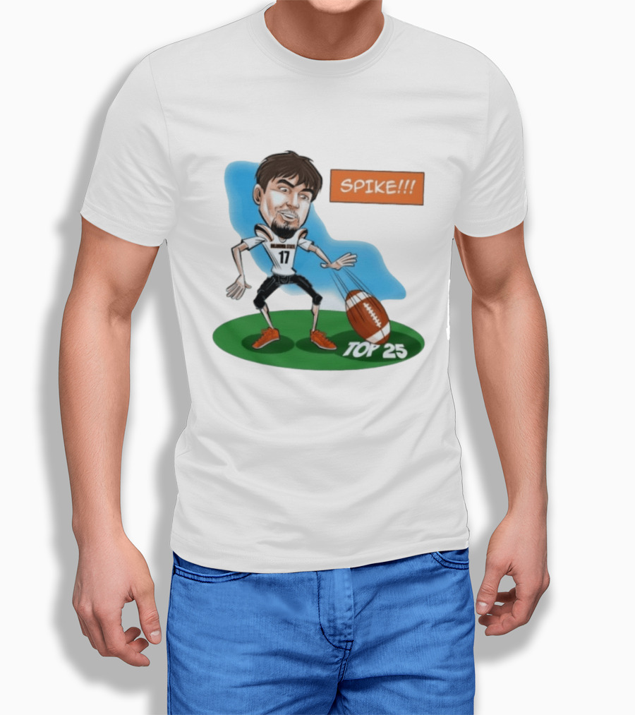 Spike Top 25 Drew Mestemaker Oklahoma State Cowboys Pokes T-Shirt