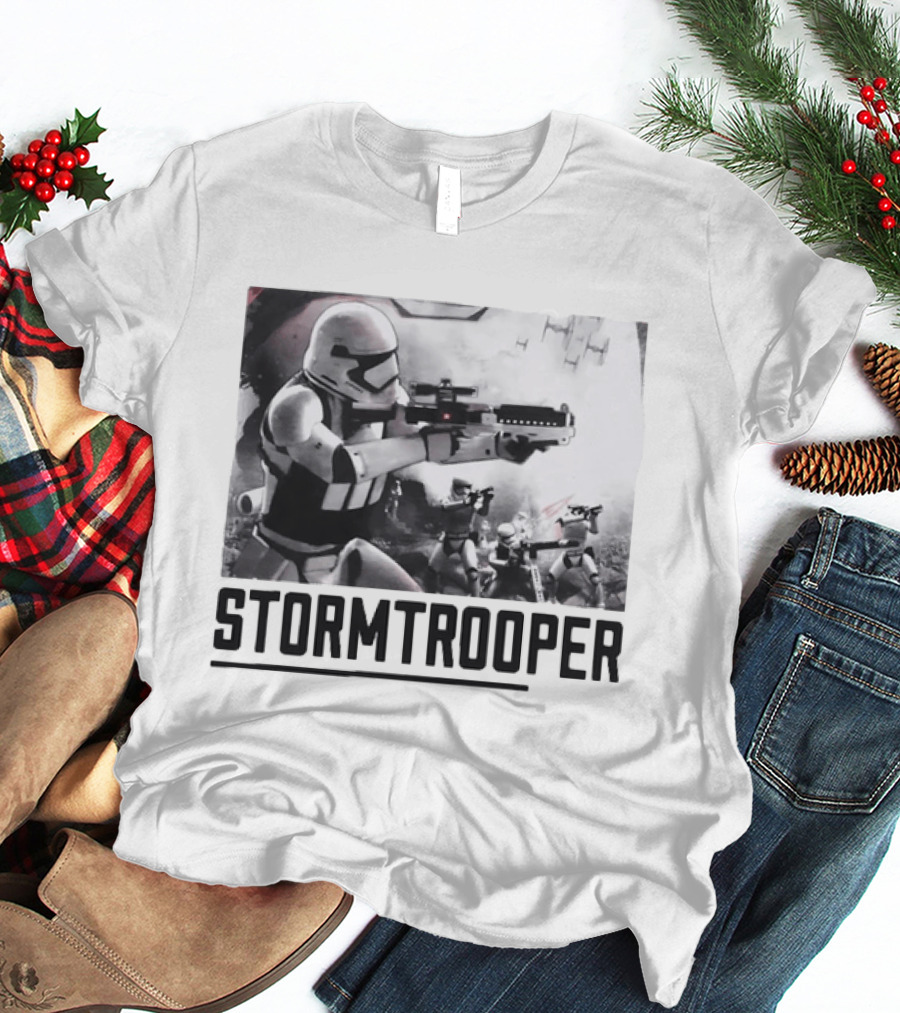 First Order Stormtrooper Star Wars Empire Battle Scene T-Shirt