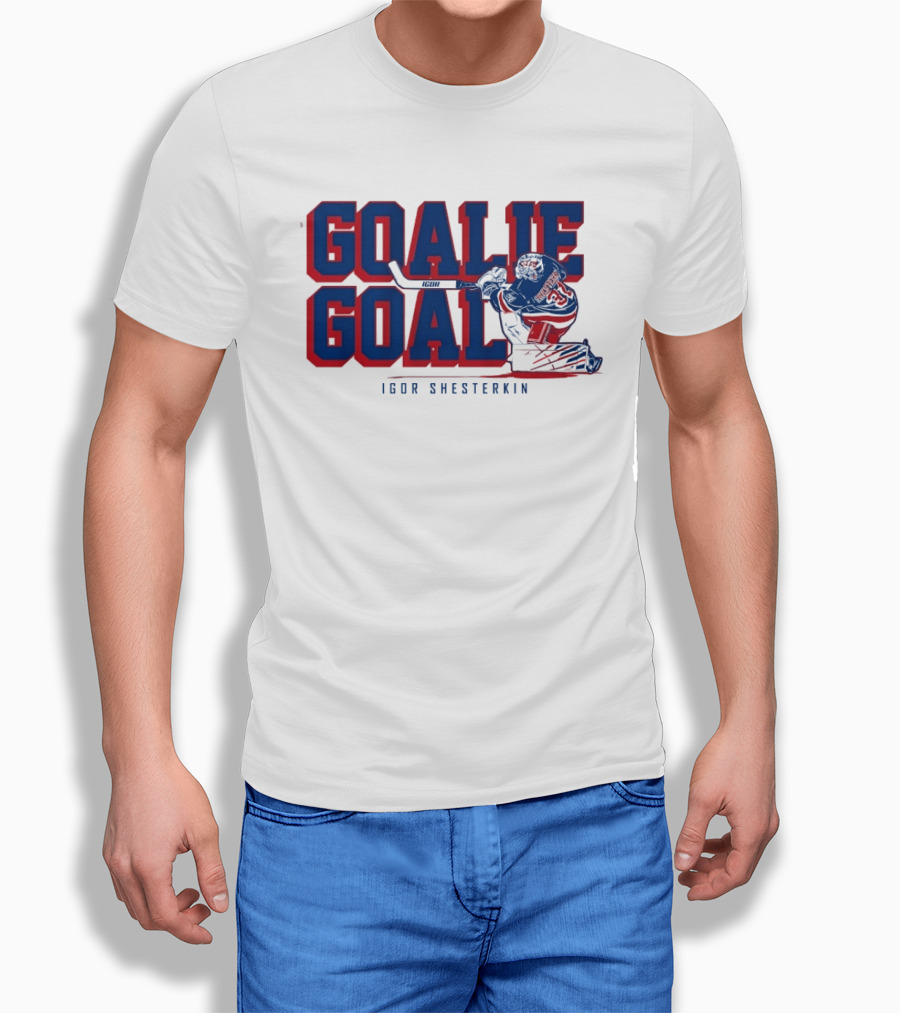 Igor Shesterkin Goalie Goal New York Rangers T-Shirt
