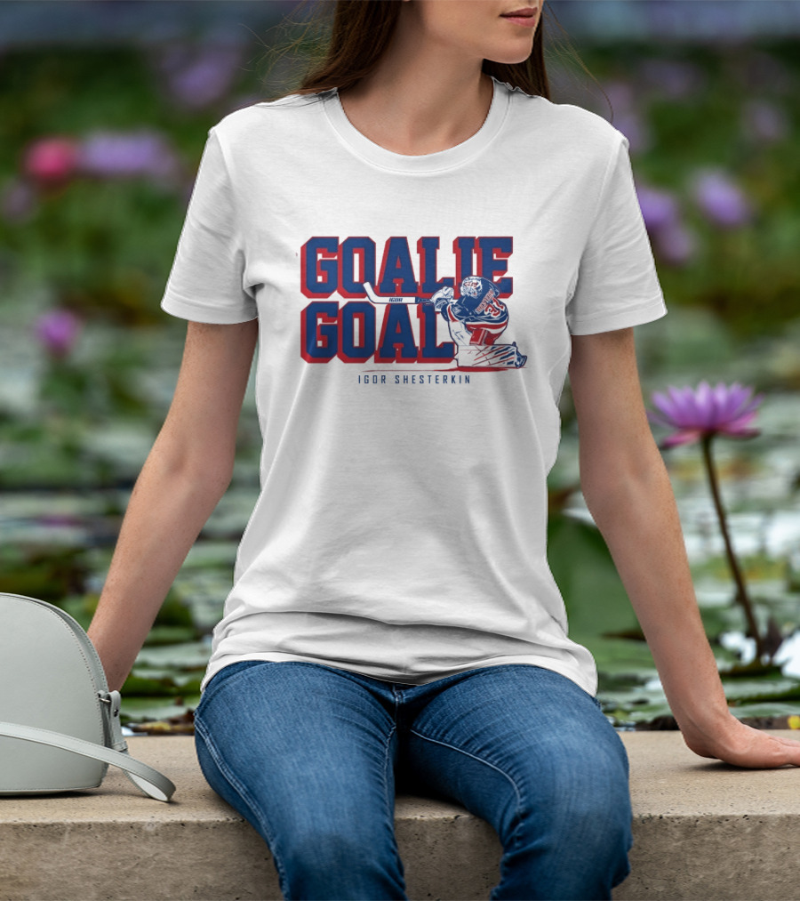 Igor Shesterkin Goalie Goal New York Rangers T-Shirt