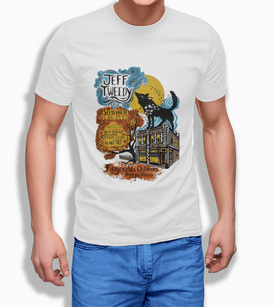 Jeff Tweedy September 24 25 2026 With Mavis Staples FitzGeralds Outdoors Berwyn Illinois T-Shirt