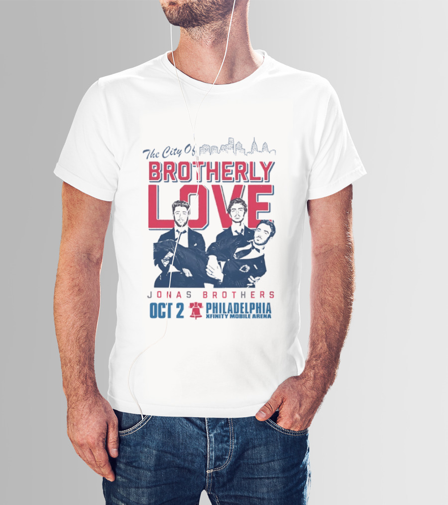 The City Of Brotherly Love Jonas Brothers Philadelphia October 2concert T-Shirt